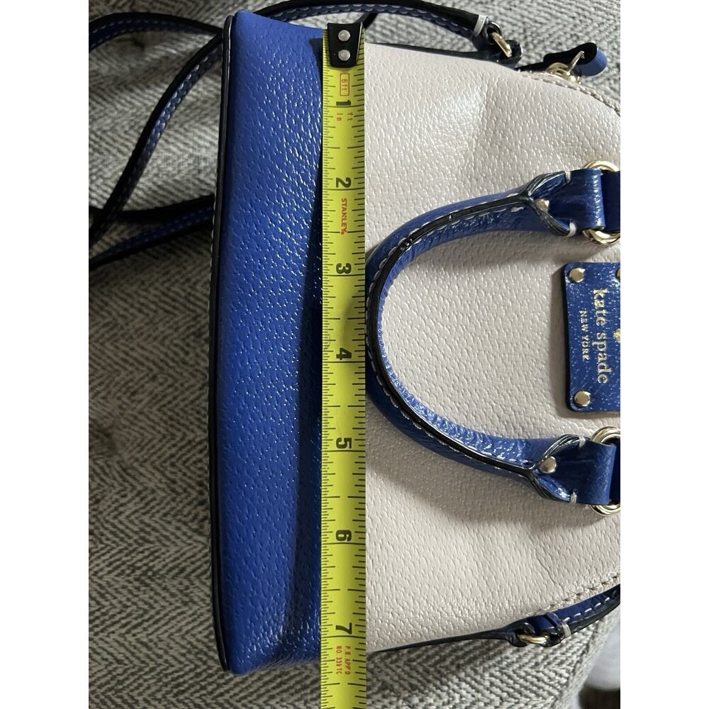 Kate Spade Mini Rachelle Wellesley Pebble Blue Hyacinth Crossbody Bag - Picture 7 of 8
